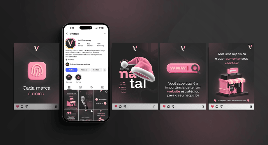 Projeto Vivid Duo - Branding e Mídias Sociais